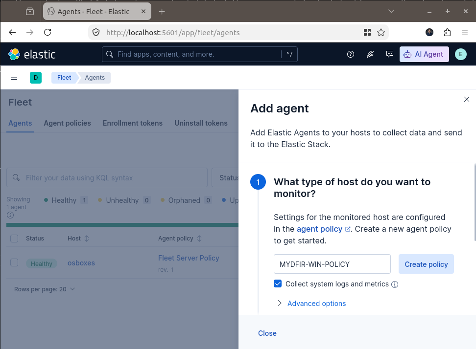 Creating Agent Policy