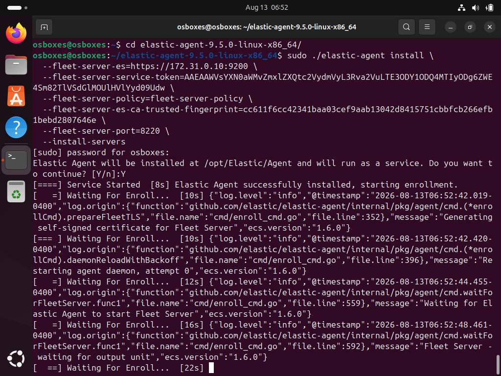 Installing the Elastic Agent