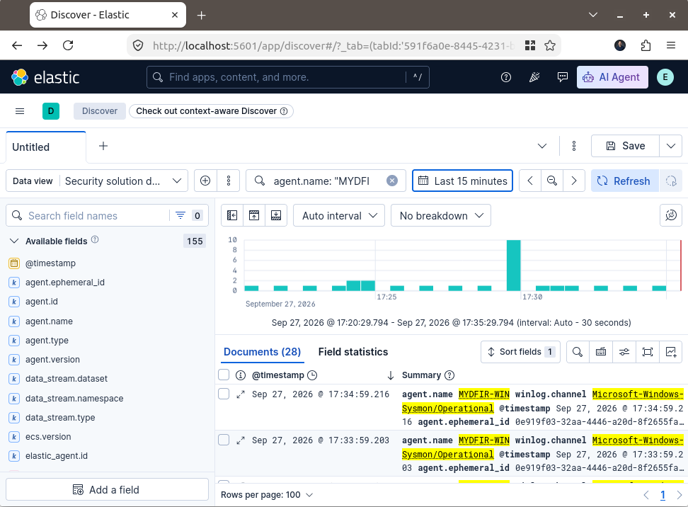 Sysmon events